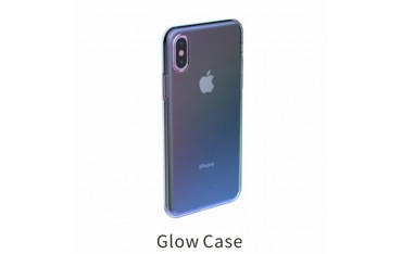 iPhone X / XS BASEUS Regnbue TPU Cover - Blå