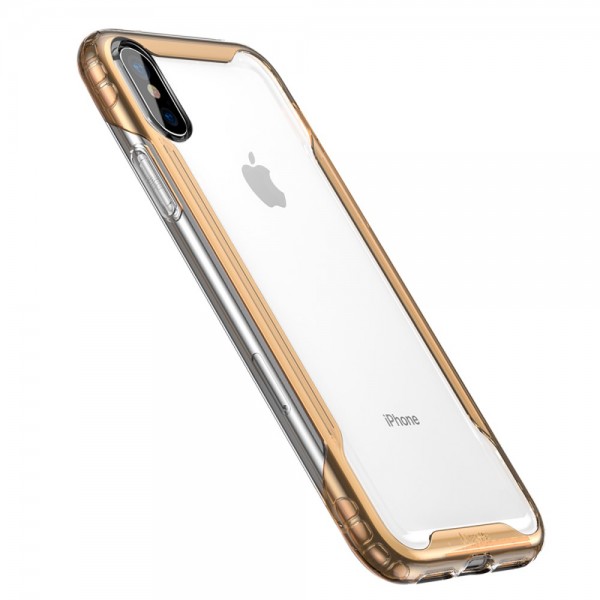 iPhone XS BASEUS Hybrid TPU Cover -Guld
