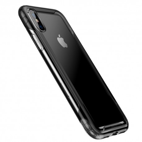 iPhone XS BASEUS Hybrid TPU Cover - Sort