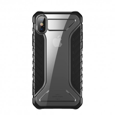 iPhone XS  BASEUS Michelin Series Silicone Cover - Sort