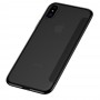 iPhone XS BASEUS Gennemsigtigt vindue TPU Cover - Sort