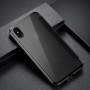 iPhone XS BASEUS Gennemsigtigt vindue TPU Cover - Sort