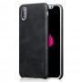 iPhone XS Max X-LEVEL Vintage Læder Cover - Sort