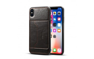 iPhone XS MAX Crazy Horse Læder Cover - Sort