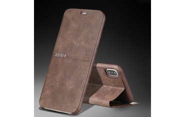 iPhone XR X-LEVEL Extreme Series Læder Cover - Brun