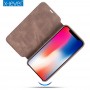 iPhone XR X-LEVEL Extreme Series Læder Cover - Brun