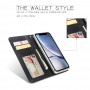 iPhone XR Magnetisk Læder Cover Etui - Sort