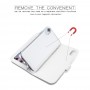 iPhone XR Magnetisk Læder Cover Etui - Hvid