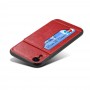 iPhone XR Crazy Horse Læder Cover - Rød