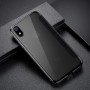 iPhone XR BASEUS TPU Cover med Glas Surface - Sort