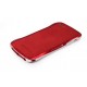 Vogue Læder Skin Guard til iPhone 5 - Rød
