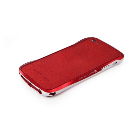 Vogue Læder Skin Guard til iPhone 5 - Rød