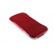 Vogue Læder Skin Guard til iPhone 5 - Rød