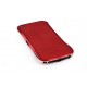 Vogue Læder Skin Guard til iPhone 5 - Rød