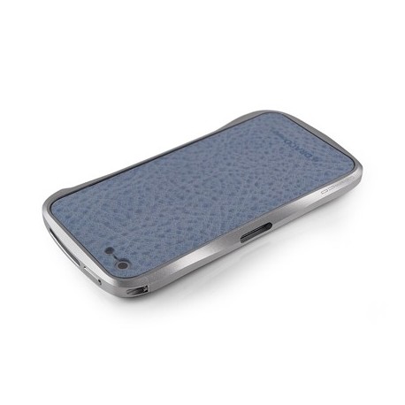 Vogue Læder Skin Guard til iPhone 5 - Lyseblå