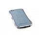 Vogue Læder Skin Guard til iPhone 5 - Lyseblå