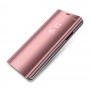 Samsung Galaxy S9+ Læder Cover med Glas Surface - Lyserød