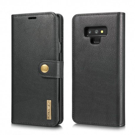 Samsung Galaxy Note9 Magnetisk Læder Cover Etui - Sort