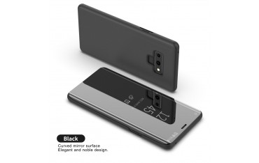 Samsung Galaxy Note 9 PU Læder Wallet Cover Clear View - Sort