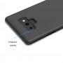 Samsung Galaxy Note 9 Læder Cover med Glas Surface - Sort