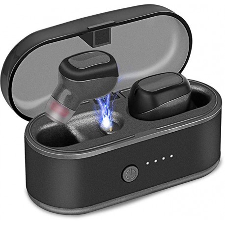 HG-60 Mini Bluetooth Headset i Kabelløst / Trådløst Design - SORT