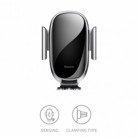 BASEUS Future Gravity Mobilholder med Intelligent Sensor til Luftkanal - Sølv