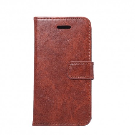 Apple iPhone SE 5S 5 Syet Læder Cover Brun