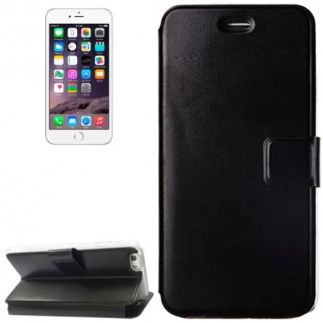 iPhone 6 Plus / 6S Plus VOLTAGE Læder Etui med Kortholder - Sort