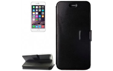 iPhone 6 Plus / 6S Plus VOLTAGE Læder Wallet Etui - Sort