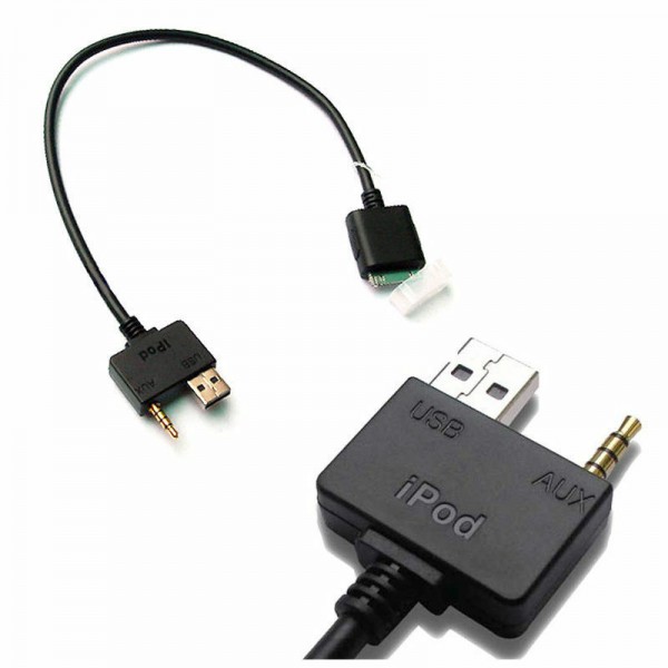 iPhone / iPod OEM Parts AUX Input Kabel med 30-pin USB til Hyundai / Kia