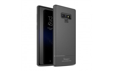 Samsung Galaxy Note 9 IPAKY Carbon Fiber TPU Cover Grå