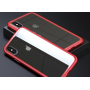 iPhone X / XS Double-Sided Magnetisk Aluramme Cover med Beskyttelsesglas Rød
