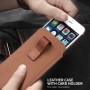 QIALINO Universal Smartphone Ægte Læder Sleeve - XXL - Brun