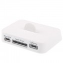 Lightning 8PIN Dock Station med 8PIN, 30PIN og microUSB Indgang