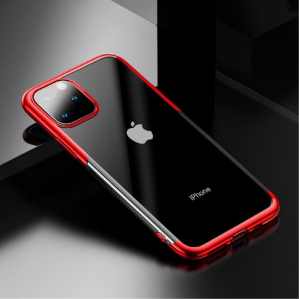 iPhone 11 BASEUS Shining Series Plated TPU Cover - Rød