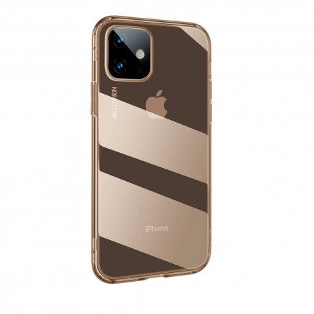 iPhone 11 BASEUS Drop-resistant TPU Cover - Gennemsigtig Guld