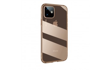 iPhone 11 BASEUS Drop-resistant TPU Cover - Gennemsigtig Guld