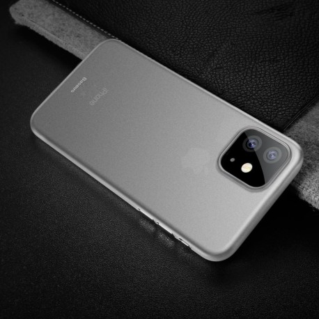 iPhone 11 BASEUS Ultra Thin Matte PP Cover - Hvid