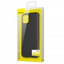 iPhone 11 BASEUS Ultra Thin Matte PP Cover - Gennemsigtig Sort