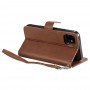 iPhone 11 Magnetisk Læder Cover Etui - Brun
