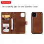 iPhone 11 Magnetisk Læder Cover Etui - Brun