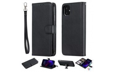 iPhone 11 Magnetisk Læder Cover Etui - Sort