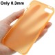 0.3 mm Ultra Tynd Polycarbonate TPU Cover til iPhone 5/5S - Orange
