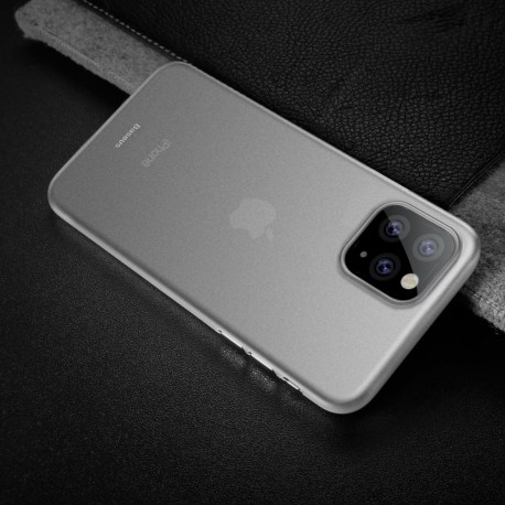 iPhone 11 PRO BASEUS Ultra Thin Matte Cover - Hvid