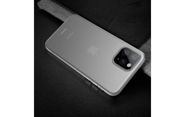 iPhone 11 PRO BASEUS Ultra Thin Matte Cover - Hvid