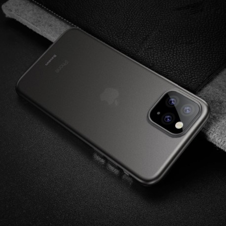 iPhone 11 PRO BASEUS Ultra Thin Matte Cover - Gennemsigtig Sort