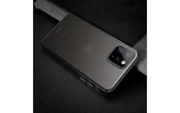 iPhone 11 PRO BASEUS Ultra Thin Matte Cover - Gennemsigtig Sort