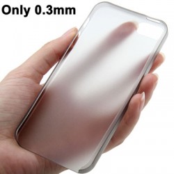 0.3 mm Ultra Tynd Polycarbonate TPU Cover til iPhone 5/5S - Grå