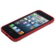 2 - Farve TPU & Transparent Cover til iPhone 5/5S - Rød