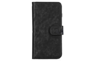 FASHION iPhone X / XS PU Læder Cover Etui - Sort (Sten Mønster)